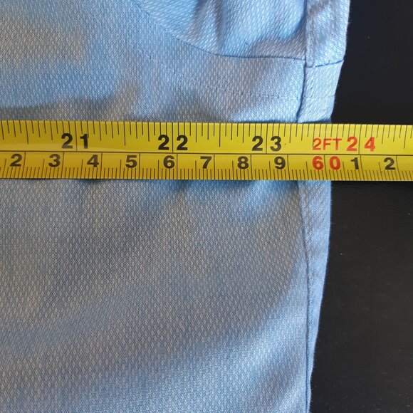 Calvin Klein SZ 16.5 Regular Fit Light Blue 100% Cotton Men's Button Up Shirt - Picture 11 of 13